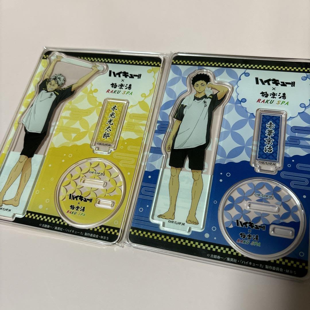 ハイキュー 極楽湯 木兎光太郎 缶バッジ アクスタ ハイキュー 極楽湯 缶バッジ 木兎 木兎光太郎